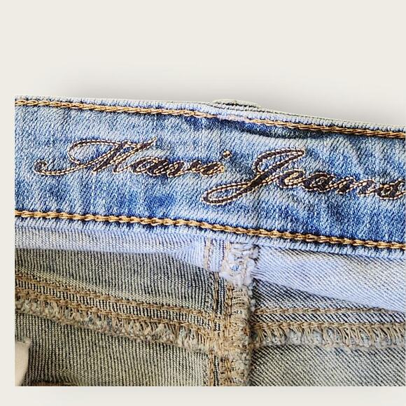 Mavi Jeans Women's Sz 32" Alexa Ankle Mid-rise Skinny Cropped Distressed/Frayed - Picture 5 of 8